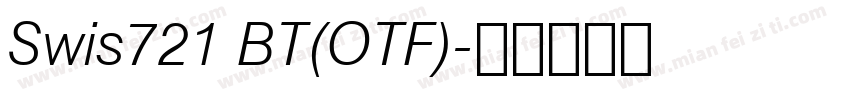 Swis721 BT(OTF)字体转换